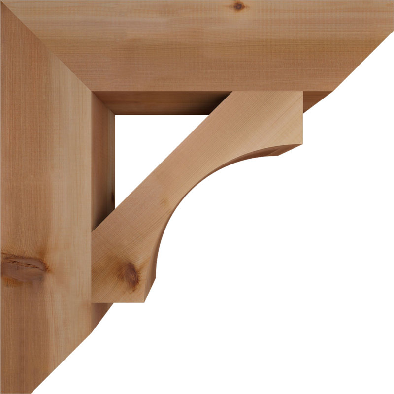 Support en bois Westlake, Cèdre rouge, H 26 po x l 5,5 po x P 26 po