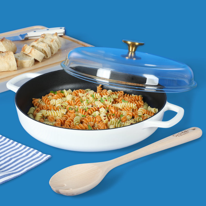 Golden Brown Beech Wood 5-Piece Cooking Utensil Set