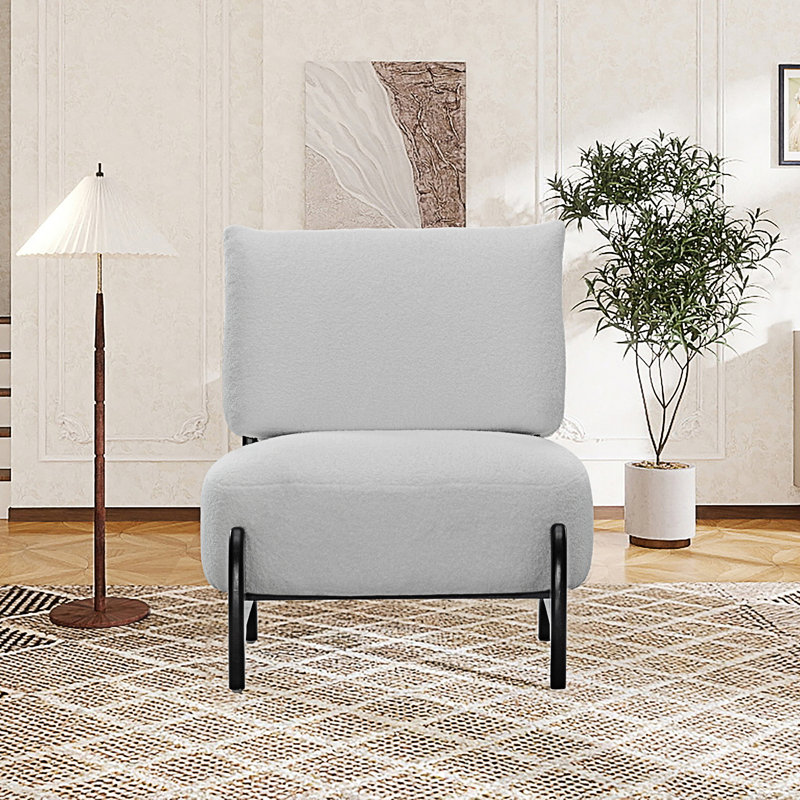 Chaise de loisir en bois massif, Noir, Blanc