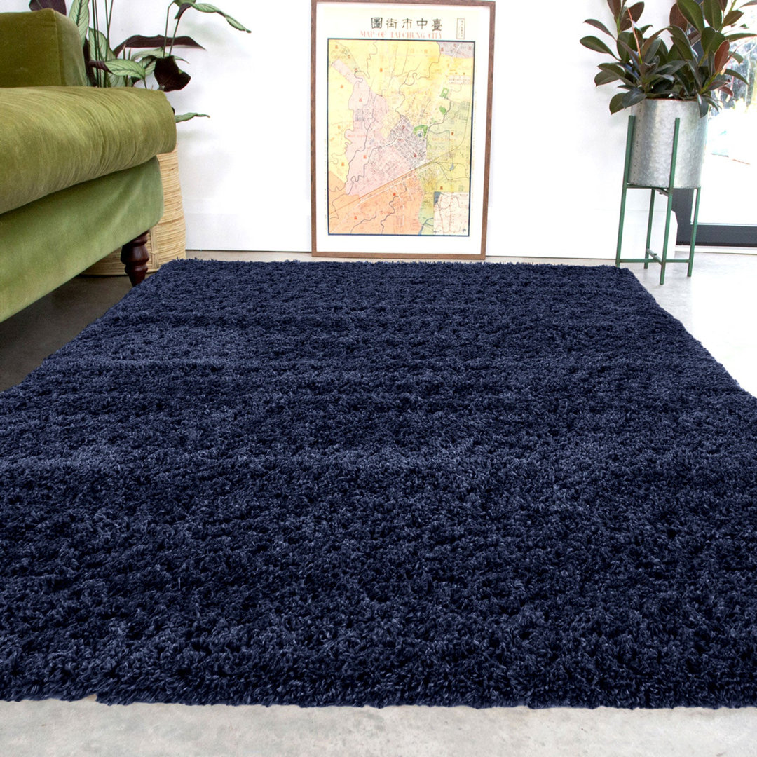 Abstract Machine Tufted Shag Area Rug