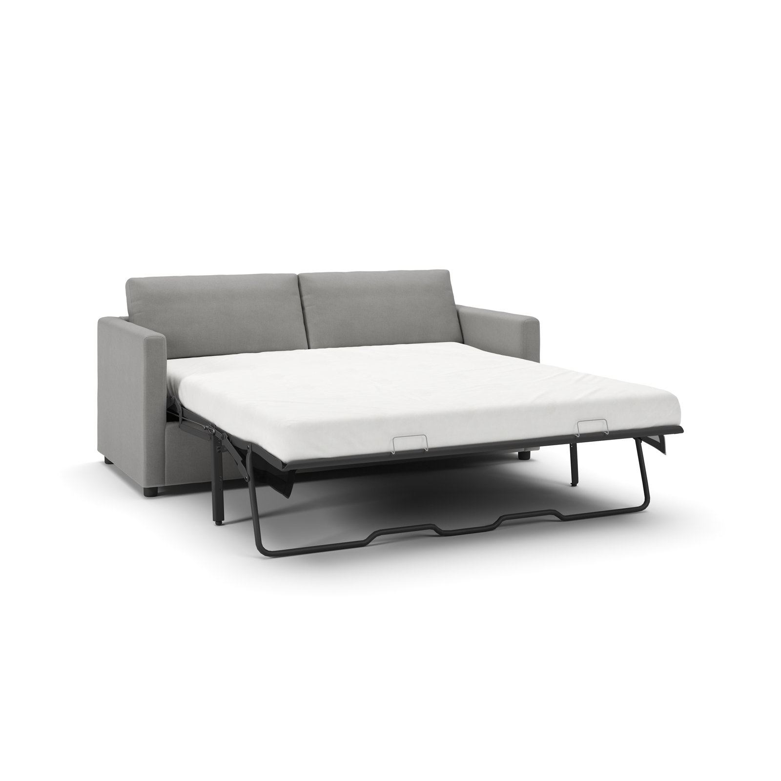 Godwin 75'' Upholstered Sleeper Sofa, Bayou Light Gray Canvas