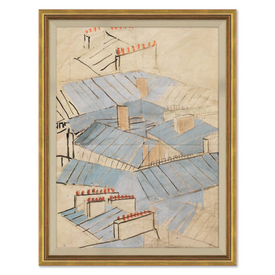 Rooftops (var. 4) Print by Paule Marrot