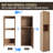 12" Bathroom Side Cabinet,Soft Close Doors,Float Mounting Design