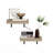 Furinno Tanna Wall Mounted Floating Display Shelves, Natural, Set of 2-1252471107