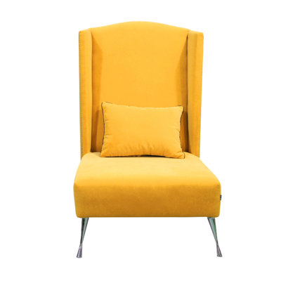 Loft Velvet Wingback Chair