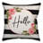 Hello Striped Reversible Throw Pillow-1390767358