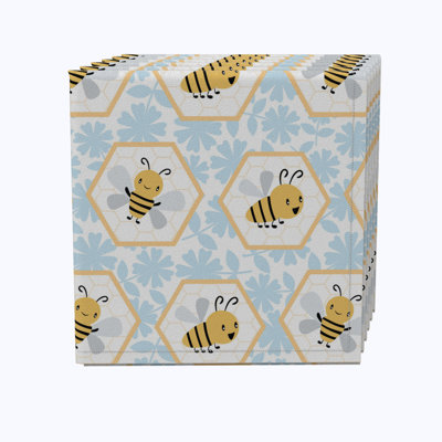 100% Cotton Geometric Square Napkin