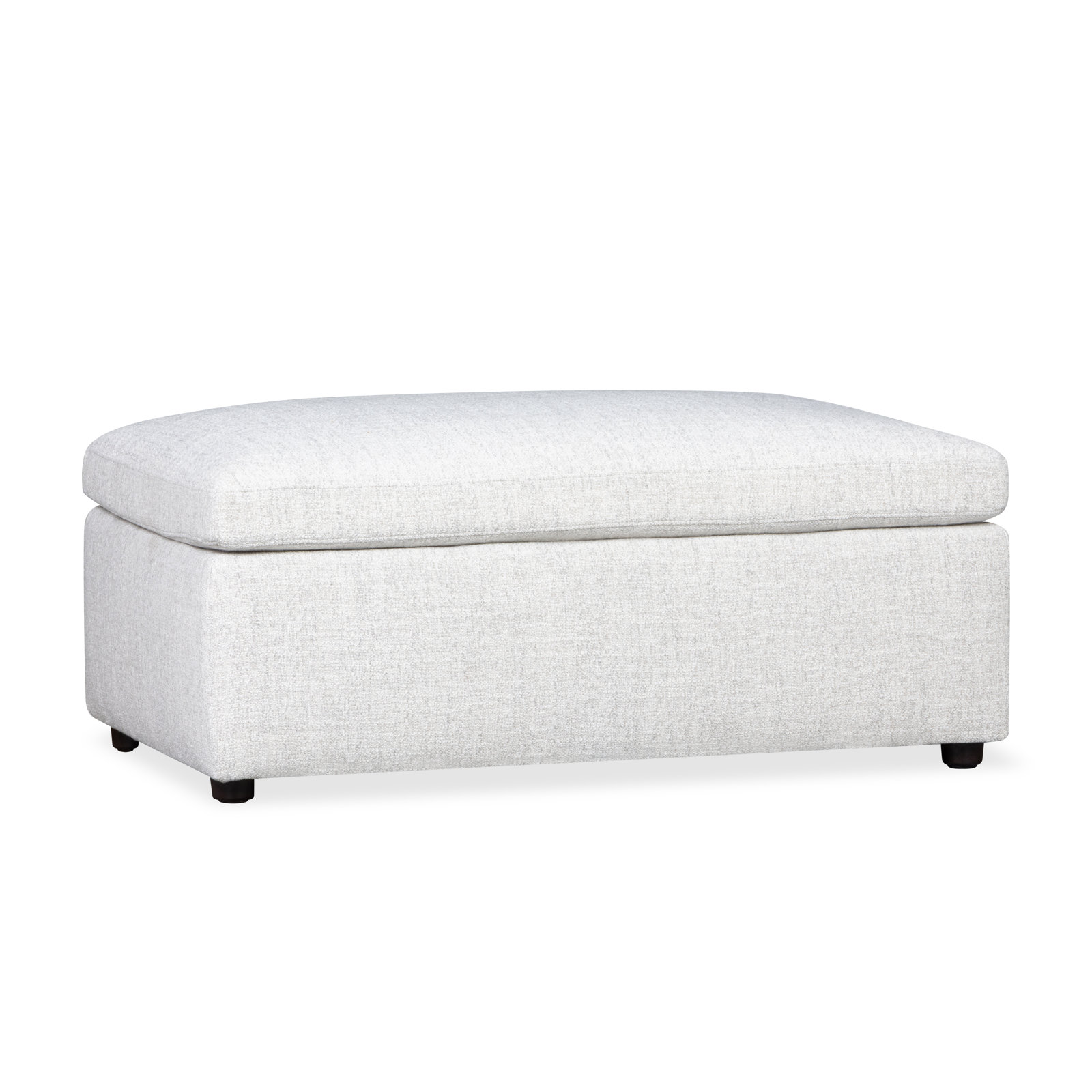 Essex 41" Oversized Upholstered Ottoman , Monique Oyster Textured Chenille