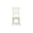 3 Piece Kitchen Table & Chairs Set Contains a Round Dining Table with Pedestal and 2 Linen Fabric Dining Room Chairs, Linen White-273100614-273100613