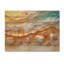 Abstrait coquillages et plage vue aérienne I - décoration murale en bois côtier - sur bois de pin naturel-1795826468