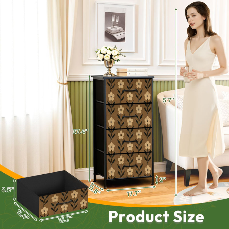 Commode verticale 4 tiroirs
