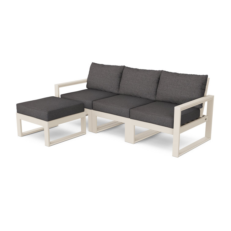 EDGE 4-Piece Modular Deep Seating Set with Ottoman