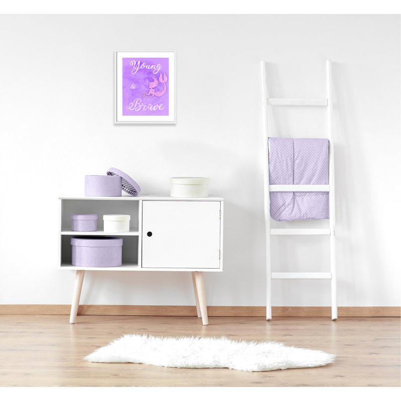 Adhésif décoratif Brave Mermaids, H 24,5 po x l 20,5 po x P 1,18 po, Encadré de boîte blanc