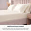 Ensemble de draps-housse en satin de coton 100% biologique Delara certifié GOTS, agrafe longue 400TC, doux et respirant-103975753-88065256