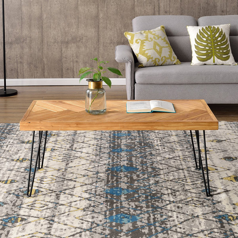 Table basse Elaiyah, Chêne brut