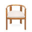 Ensemble repas d'extérieur 7 pièces pour patio (4 pièces sans accoudoirs + 2 chaises avec accoudoirs et 1 table pour manger)
