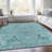 Machine Washable Indoor/Outdoor Xhevrie Blue Rug-674399224