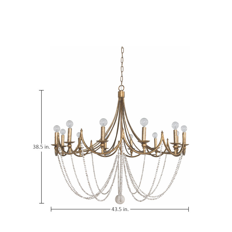 Sandra 12-Light Candle Style Empire Chandelier
