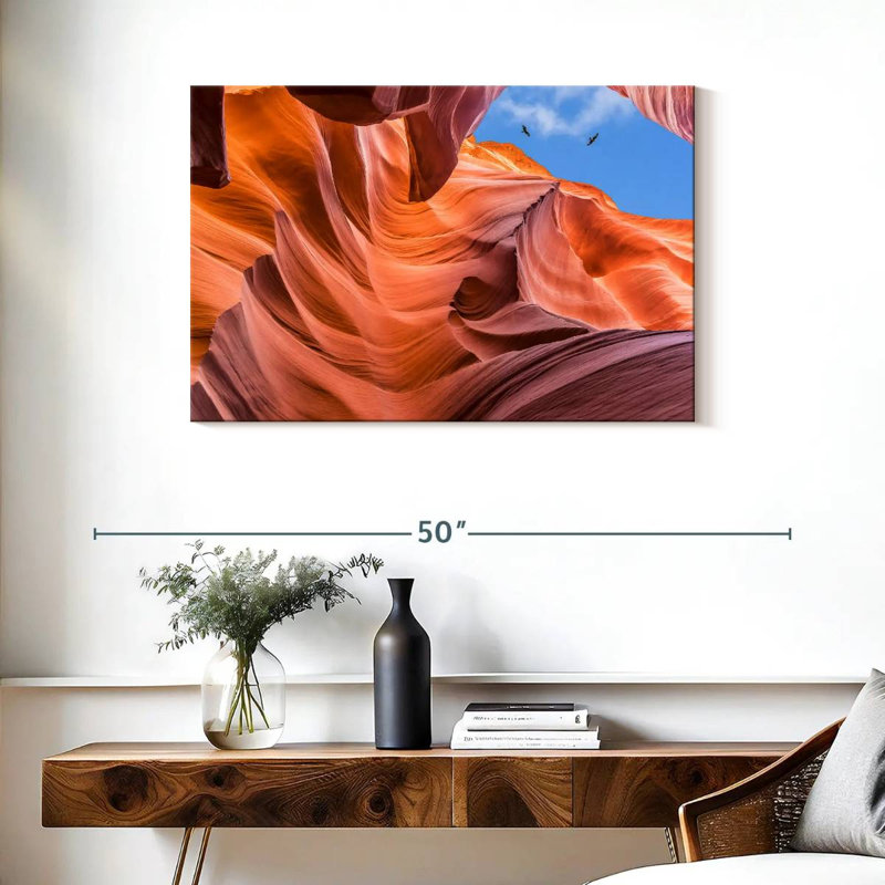 Vue du ciel d'Alvord Antelope Canyon