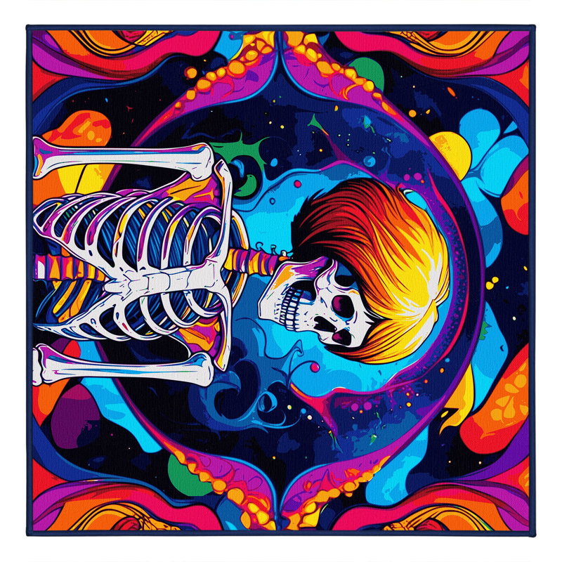 Neon Infinity Rug, Square 8'