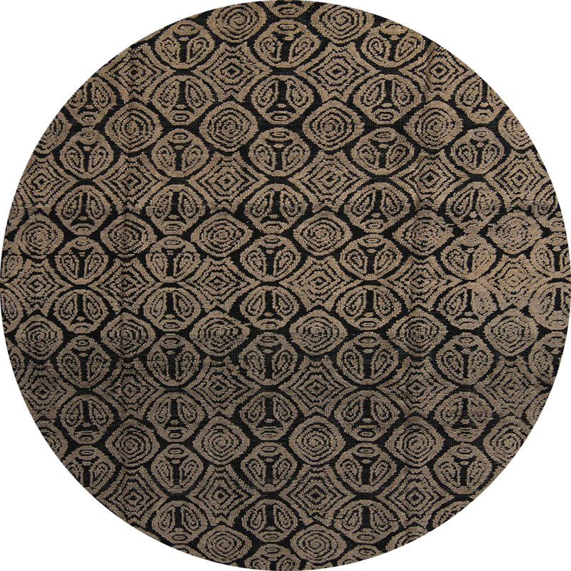 Abstract Indoor Rug, Round 7'