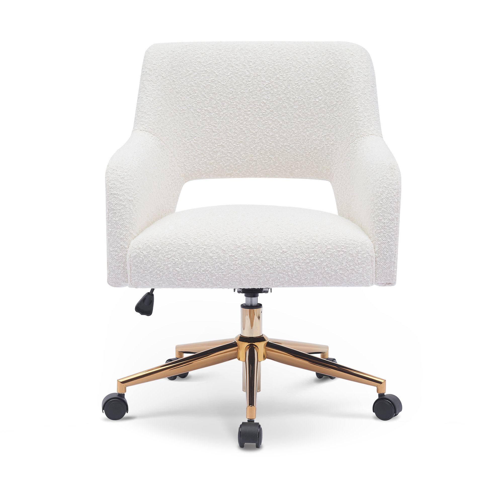 Swivel Office Chair, Cream