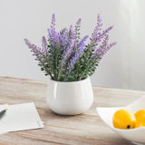 Benita 7'' Faux Flowering Plant in Ceramic Pot
