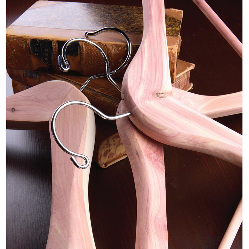 Cintre de luxe en cèdre pour costume / manteau Weern