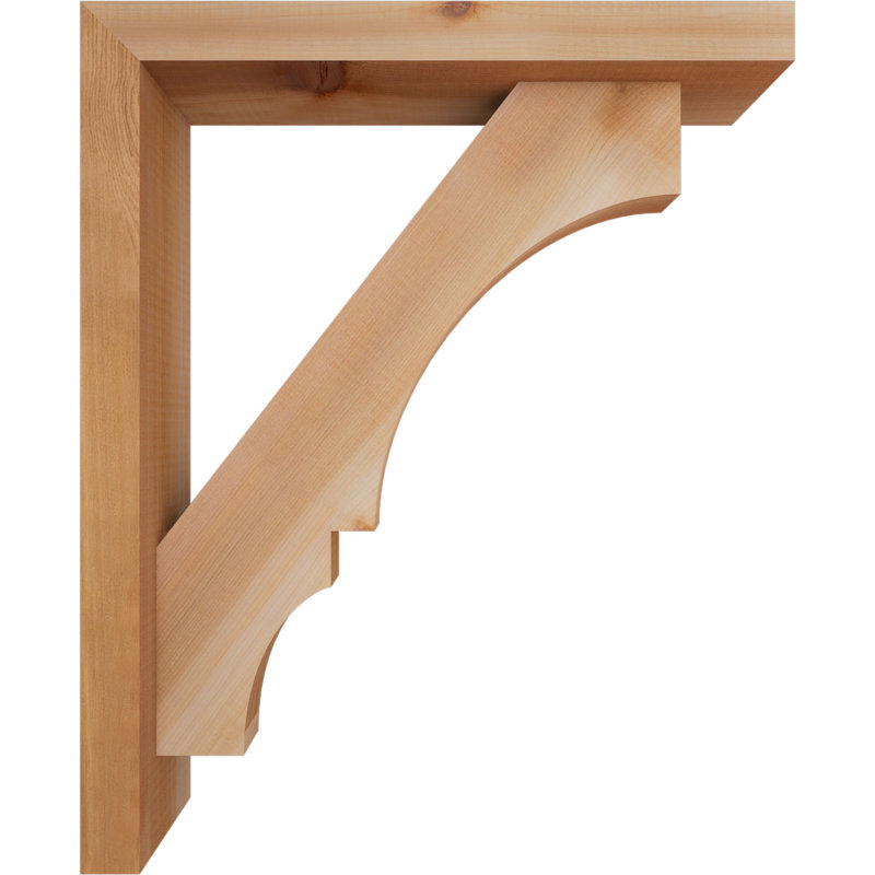 Support de bloc Balboa avec entretoise décalée, 22 X 18, Cèdre rouge occidental de l 3 1/2 po (lisse)