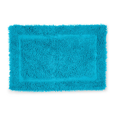 100% Ring Spun Cotton Bathroom Rugs Ultra Soft & Extra Absorbent Non-Slip Quick Dry Bath Mats