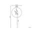 Kelli Pendulum Wall Clock