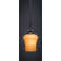 Zilo Stem Hung Mini Pendant Shown In Dark Granite Finish With 5.5" Zilo Cayenne Linen Glass