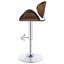 Tabouret de bar réglable avec base en métal, tabouret de bar moderne pour la maison