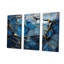 «Gold and Blue Marble Mosaic Agate III», reproduction d'art murale abstraite-431551093-431551099