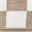 Tapis d'intérieur moderne brun clair à motif géométrique-516276651