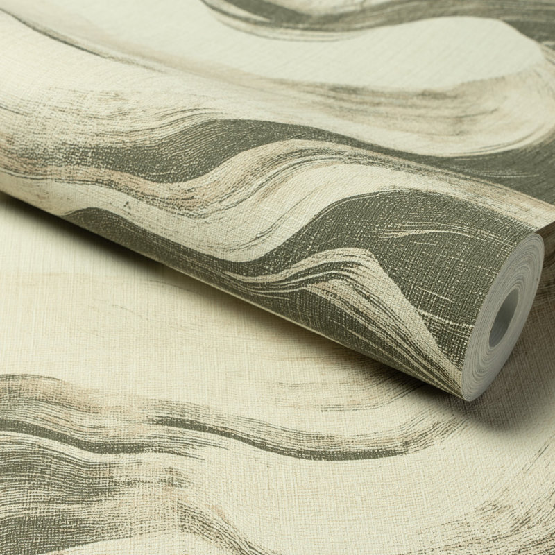 Structured Walls Collection Striking Geometric Wallpaper Roll, Green