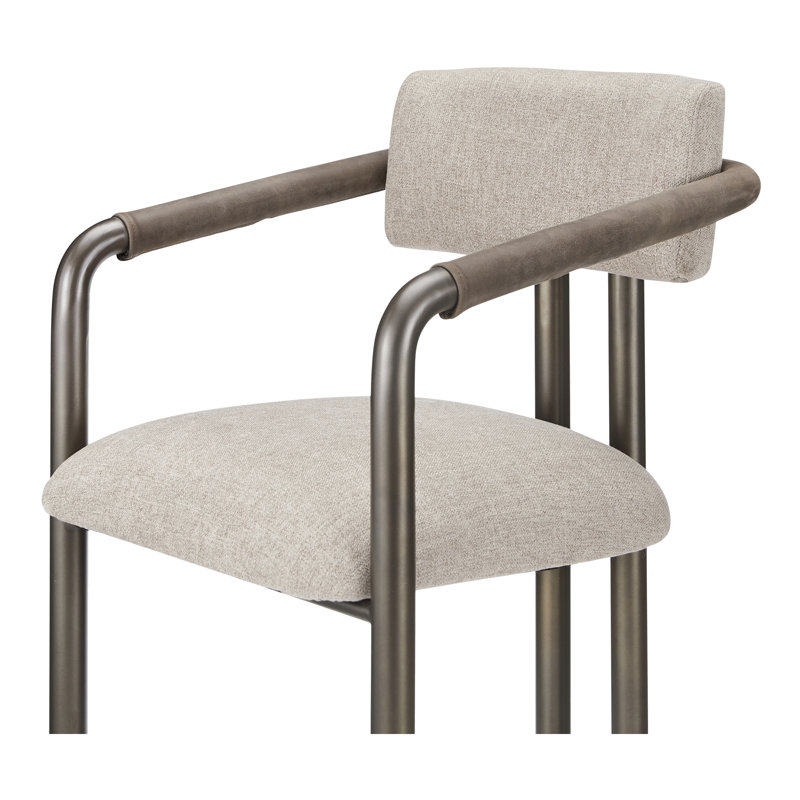 Cassidy Upholstered Stool with Metal Frame