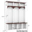 Arbre d'entrée de 57,92 po de largeur avec banc et rangement pour chaussures-1509912577