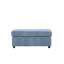 Repose-pieds rembourré Roundhill Furniture Wilson, bleu côtier-131438719