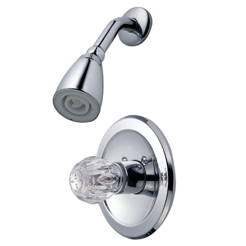 Kingston Brass Single-Handle Shower Faucet, Polished Chrome