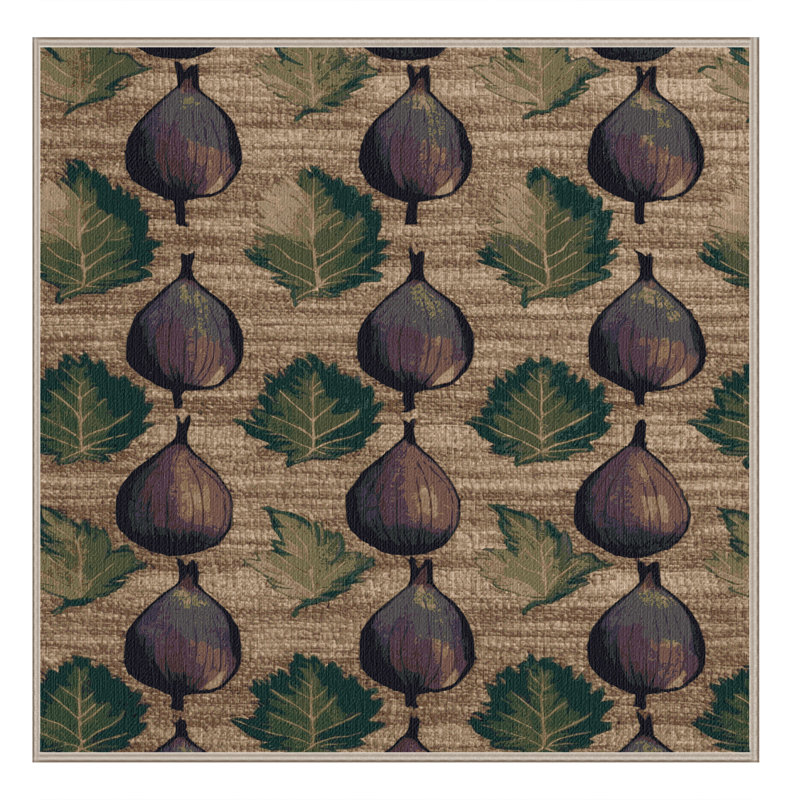  Tapis lavable à la dinde et aux fruits de la Turquie, Carré 6 pi
