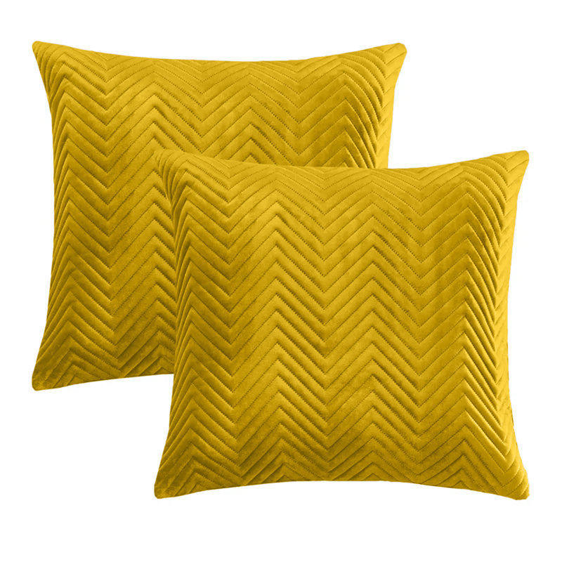 Square Cushion Cover, Ochre