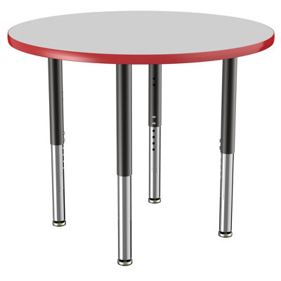 Round T-Mold Adjustable Height Activity Table