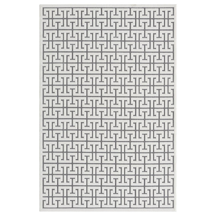 Modern Geometric Trellis Area Rug