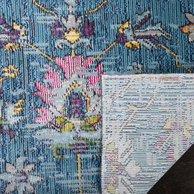 Athiya 100 Performance Floral Rug, Rectangle 5'1" x 7'6"