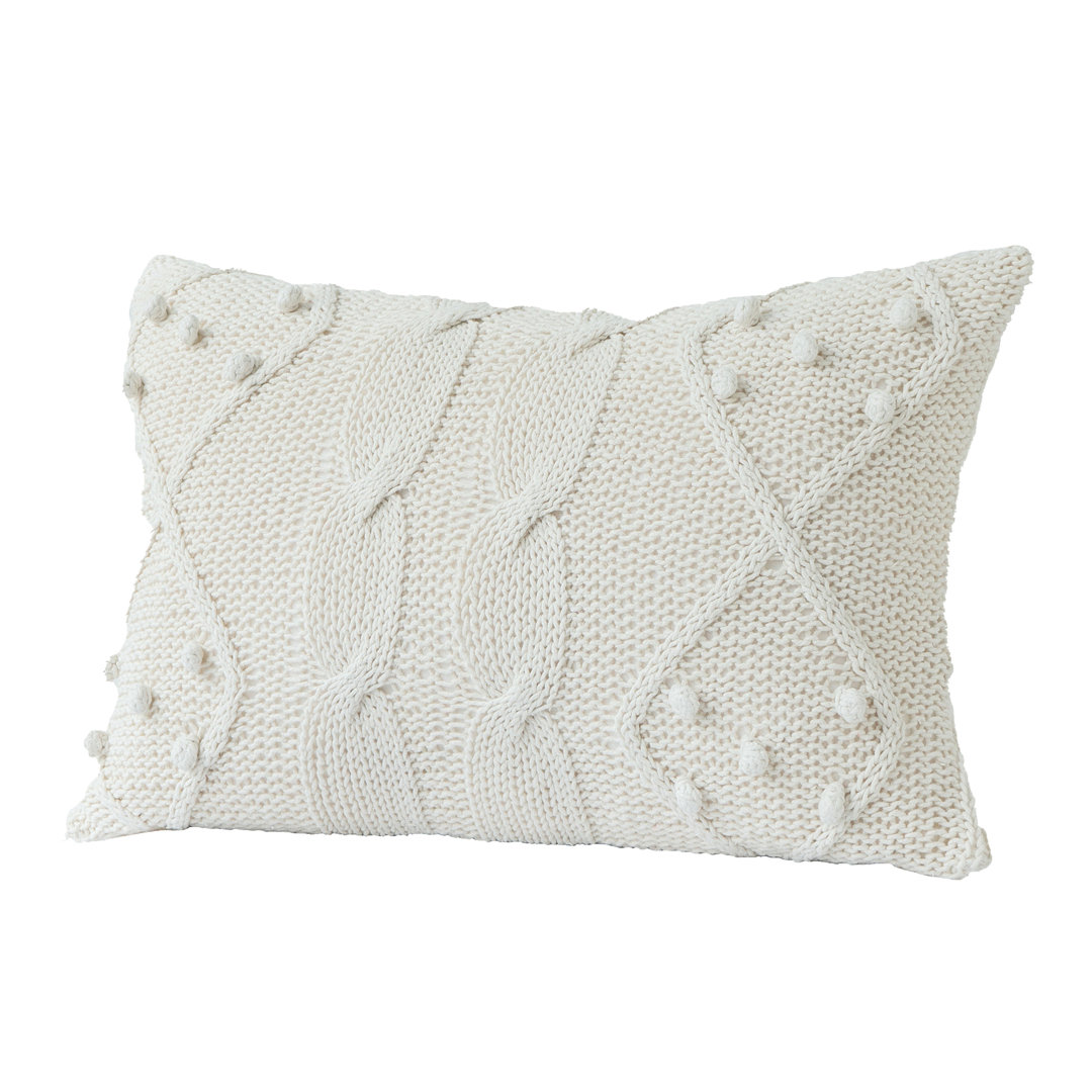 Cotton And Polyester Reversible Throw Pillow A&B Home