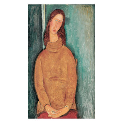 Portrait de Jeanne Hébuterne par Amedeo Modigliani - Estampe numérique