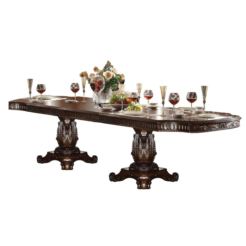 with Solid Wood Base Dining Table