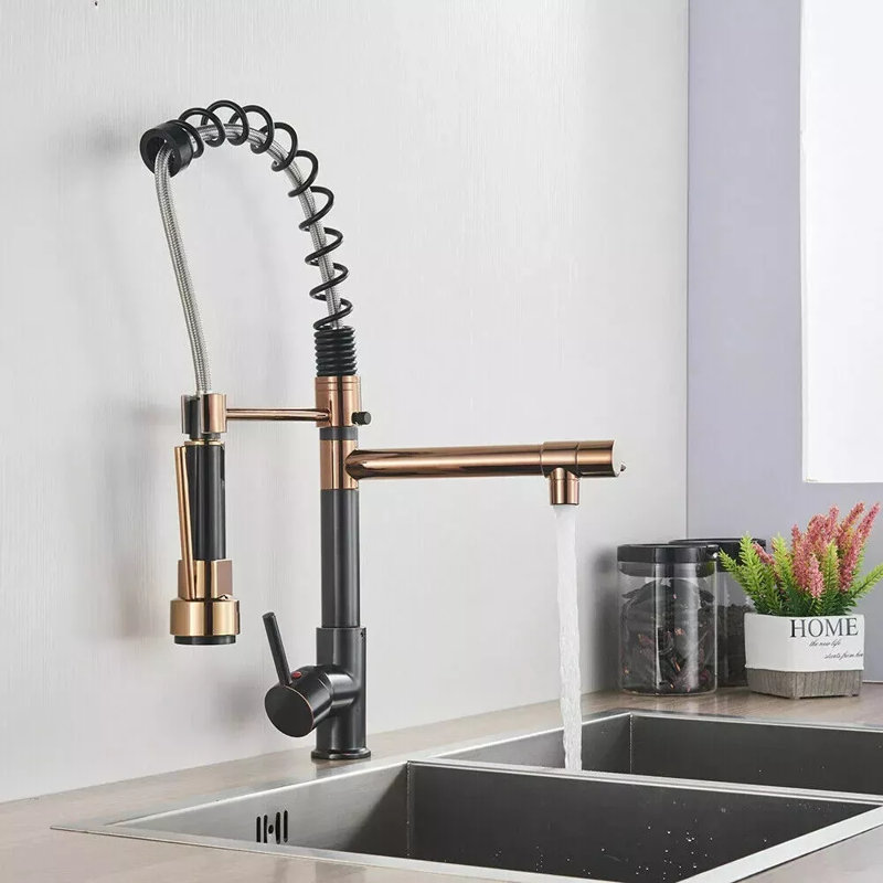 Robinet de cuisine AlenArtWater, Noir mat