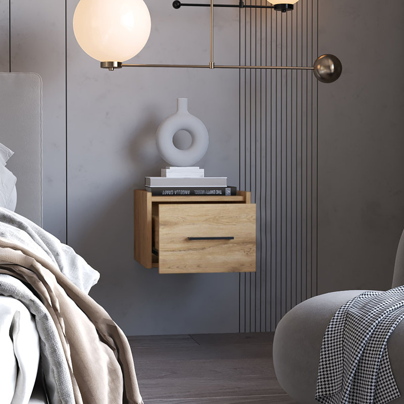 Amadora 2 Drawer Bedside Table, Dark Brown
